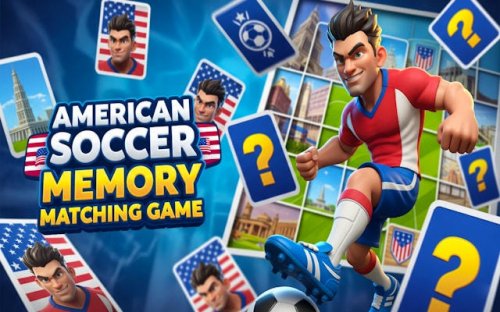 American Soccer Memory Matching Game - Free Online Card Match