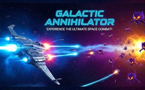 Galactic Annihilator: Neon Arcade precision fighter