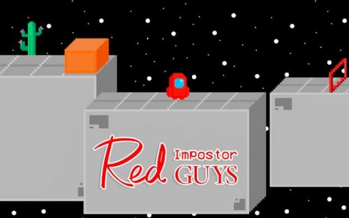 Red Impostor Guys - Multiplayer Race Game