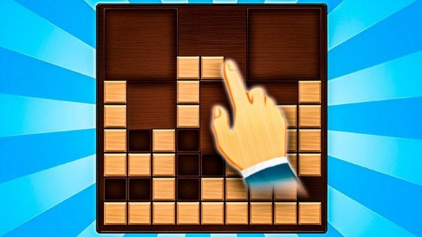 Solve the Cube Wooden Blocks 2D Puzzle Game