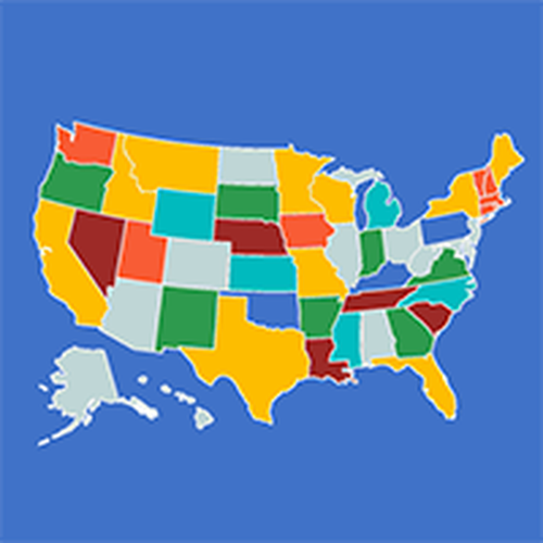 USA Map Quiz Puzzle Game Online