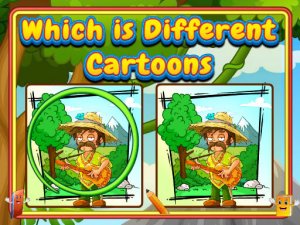 Which Is Different Cartoon Puzzle Game