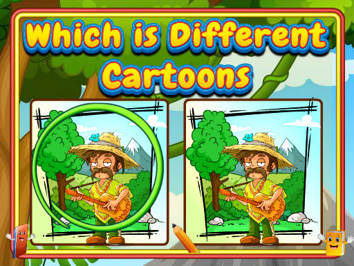 Which Is Different Cartoon Puzzle Game