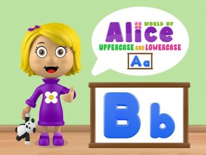 World of Alice Uppercase and Lowercase Educational Puzzle Game