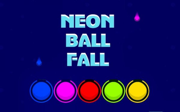 Neon Fall Ball - Color Match Arcade Game