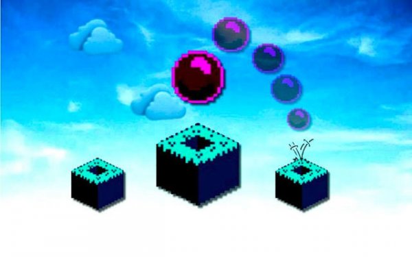 Sky Block Bounce - Jumping Puzzle Game