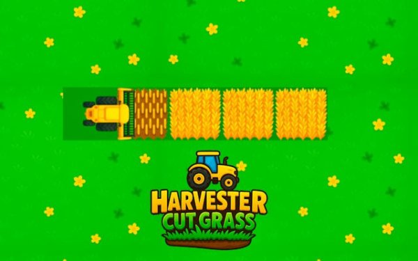 Harvester Cut Grass - Farm Tractor Game