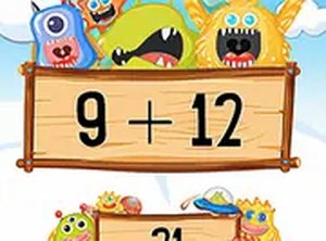Monster Math Online Game - Fun Math Quiz for Kids