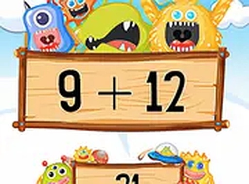 Monster Math Online Game - Fun Math Quiz for Kids