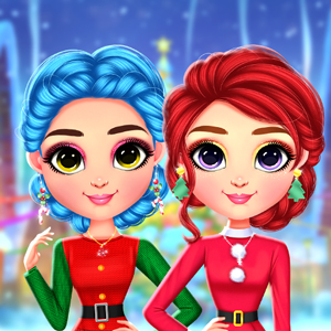 Rainbow Girls Christmas Outfits Dress Up Game - Dress Up Game
