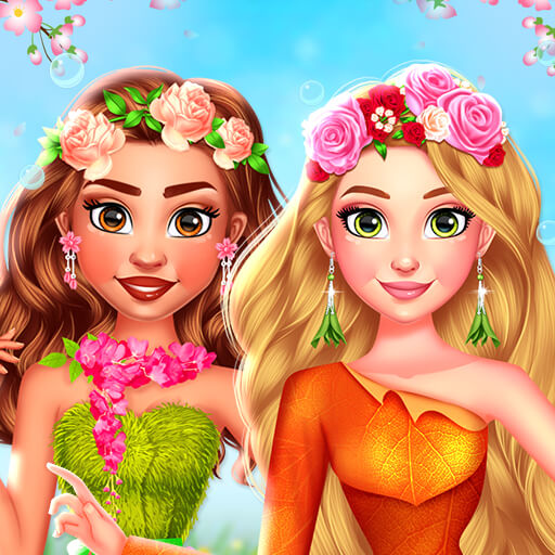 BFFs Flowers Inspired Fashion Dress Up Game Online Fashion Game