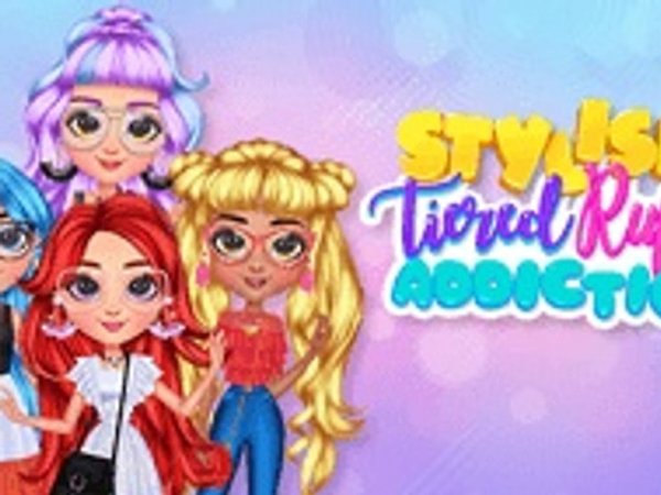 Stylish Tiered Ruffle Fashion Dress Up Online Game - Dress Up Game
