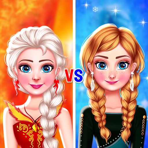 Sisters Ice Vs Flame Dress Up Online Fashion Game