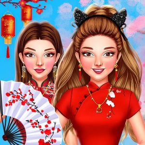 Celebrity Chinese New Year Look Dress Up Game Online - Fashion Game