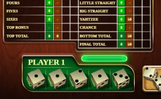 Yahtzee Online Dice Game Dice Game